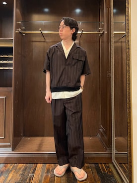 「HAVERSACK（ハバーザック）のアイテム」を使った、Kenh  さん（メンズ・177cm）の夏コーディネート