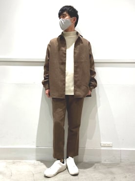 「MoonStar（ムーンスター）のMOONSTAR/810s/ムーンスター/エイトテンス KITCHE/キッチェ（スニーカー）」を使った、sora.さん（メンズ・172cm）の冬コーディネート