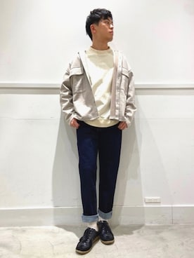 「GERMAN TRAINER（ジャーマントレーナー）の［ジャーマントレーナー］SC GERMAN TRAINER スニーカー（スニーカー）」を使った、sora.さん（メンズ・172cm）の冬コーディネート