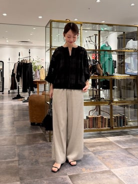 「アイテム（ブルゾン）」を使った、BEARDSLEYさん（レディース・154cm）の夏コーディネート