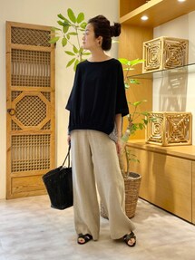 BEARDSLEY（ビアズリー）の「リネンワイドパンツ（その他パンツ