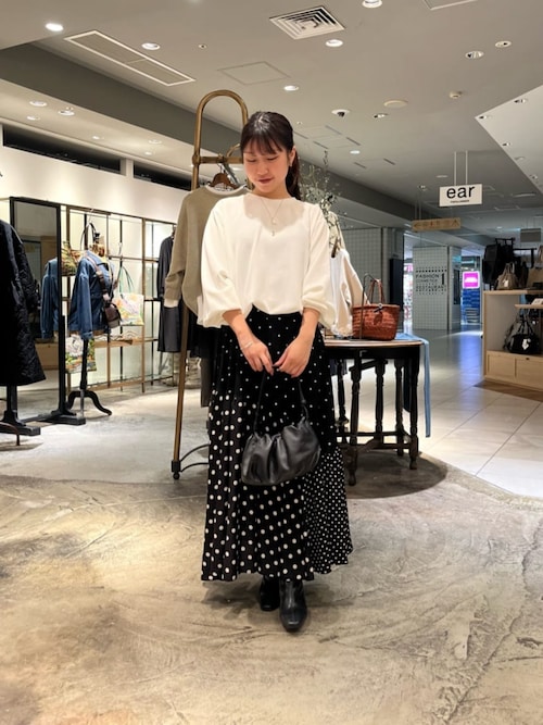 ビアズリー　ドットパッチワークロングスカート　　新品タグ付き BEARDSLEY（ビアズリー） スカート ドットパッチワークロングスカート