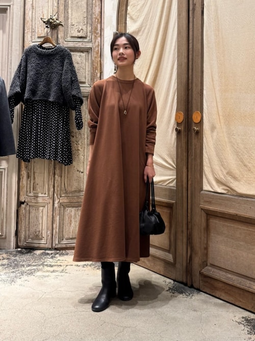 裏毛フレアーワンピース（ワンピース）｜BEARDSLEY（ビアズリー）の