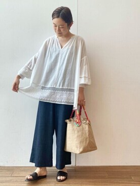 BEARDSLEYさん（レディース・160cm）の夏コーディネート