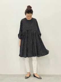 BEARDSLEY（ビアズリー）の「《予約》ドットギャザーチュニック