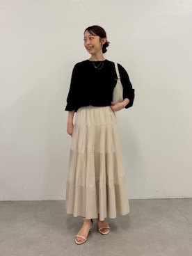 「BEARDSLEY（ビアズリー）のアイテム」を使った、BEARDSLEYさん（レディース・154cm）の春コーディネート