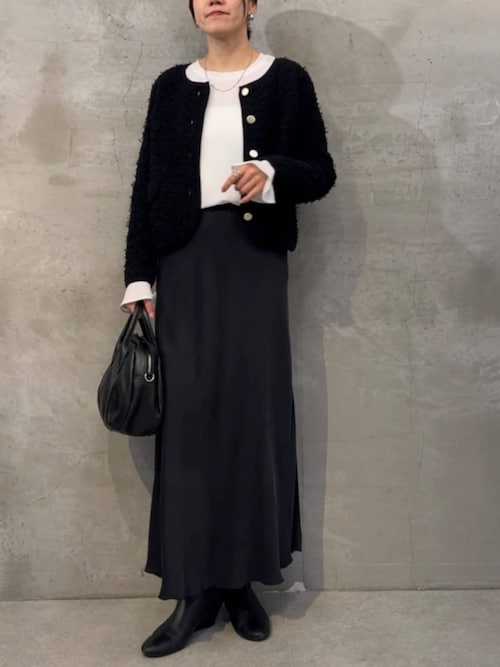 BEARDSLEY バックテールスカート　黒 BEARDSLEY スカート バックテールスカート : ZOZOTOWN Yahoo!店