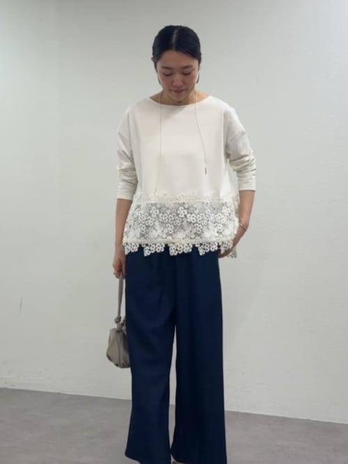 裾レースカットソー（Tシャツ/カットソー）｜BEARDSLEY（ビアズリー