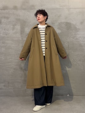「体型カバー」｜「アイテム（ジャケット/アウター）」を使った、BEARDSLEYさん（レディース・171cm）の冬コーディネート
