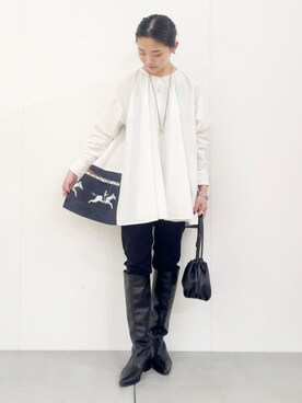 BEARDSLEYさん（レディース・154cm）の秋コーディネート