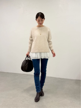 「BEARDSLEY（ビアズリー）のアイテム」を使った、BEARDSLEYさん（レディース・154cm）の秋コーディネート