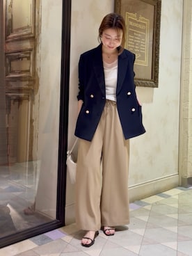 「LIVETART（リヴェタート）のアイテム」を使った、BEARDSLEYさん（レディース・154cm）の春コーディネート