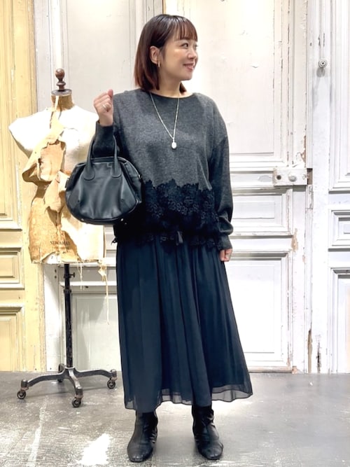 BEARDSLEY シワシフォンギャザーパンツ（ドット）　2 BEARDSLEY｜シワシフォンギャザーパンツ(ドット) | Rakuten