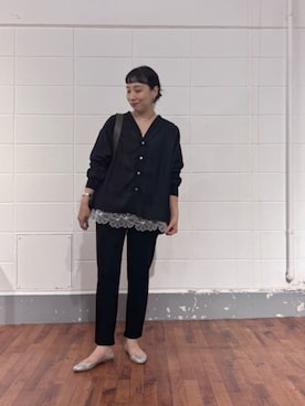 「BEARDSLEY（ビアズリー）のアイテム」を使った、BEARDSLEYさん（レディース・157cm）の夏コーディネート