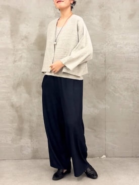 「LIVETART（リヴェタート）のアイテム」を使った、BEARDSLEYさん（レディース・171cm）の春コーディネート