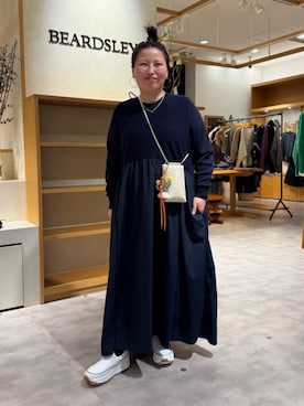 「アイテム（チャーム）」を使った、BEARDSLEYさん（レディース・158cm）の冬コーディネート