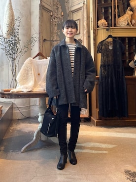 「BEARDSLEY（ビアズリー）のアイテム」を使った、BEARDSLEYさん（レディース・157cm）の秋コーディネート