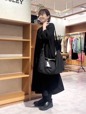 「アイテム（ポーチ）」を使った、BEARDSLEYさん（レディース・160cm）の秋コーディネート