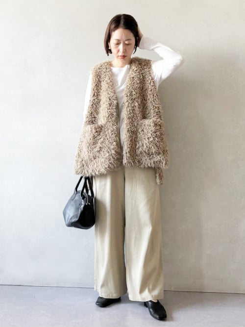 BEARDSLEY（ビアズリー） ベスト ジレ カーリーファーベスト