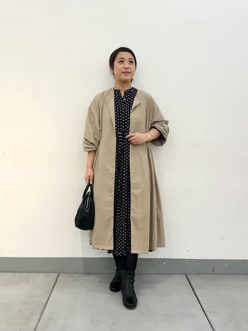 セール】ドットギャザーワンピース（ワンピース）｜BEARDSLEY