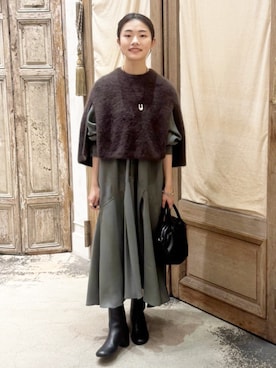 BEARDSLEYさん（レディース・157cm）の秋コーディネート