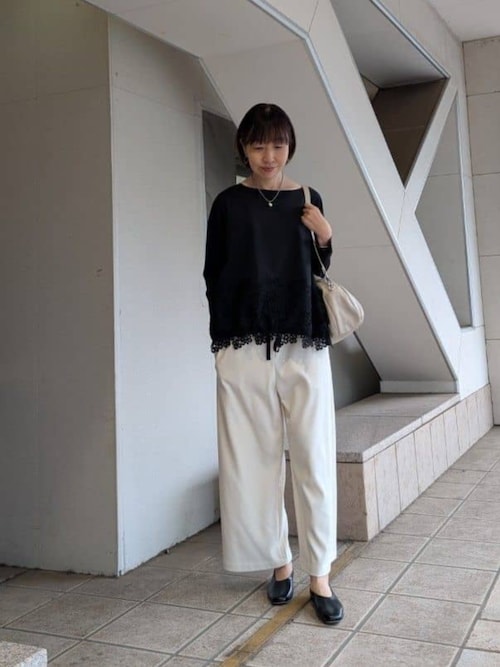 裾レースカットソー（Tシャツ/カットソー）｜BEARDSLEY（ビアズリー