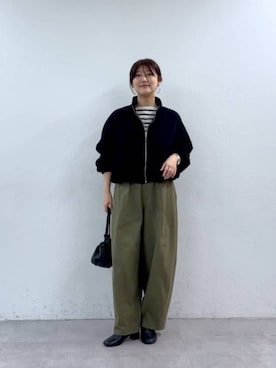 「BEARDSLEY（ビアズリー）のアイテム」を使った、BEARDSLEYさん（レディース・162cm）の秋コーディネート