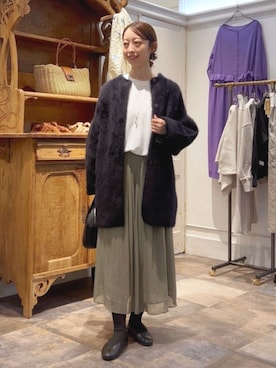 BEARDSLEYさん（レディース・154cm）の秋コーディネート