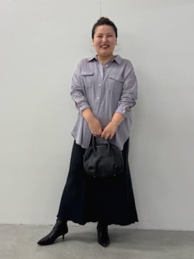「アイテム（ピアス（両耳用））」を使った、BEARDSLEYさん（レディース・158cm）の秋コーディネート