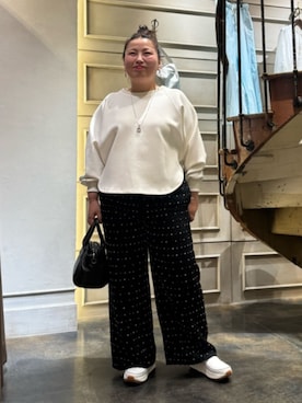 「ドットパンツ」｜BEARDSLEYさん（レディース・158cm）の秋コーディネート