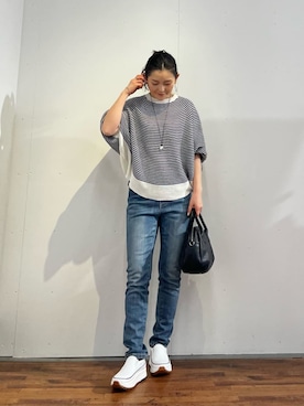 「LIVETART（リヴェタート）のアイテム」を使った、BEARDSLEYさん（レディース・156cm）の春コーディネート