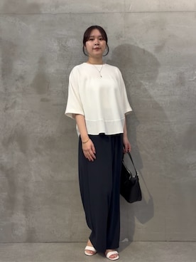 「BEARDSLEY（ビアズリー）のアイテム（パンツ）」を使った、BEARDSLEYさん（レディース・162cm）の春コーディネート