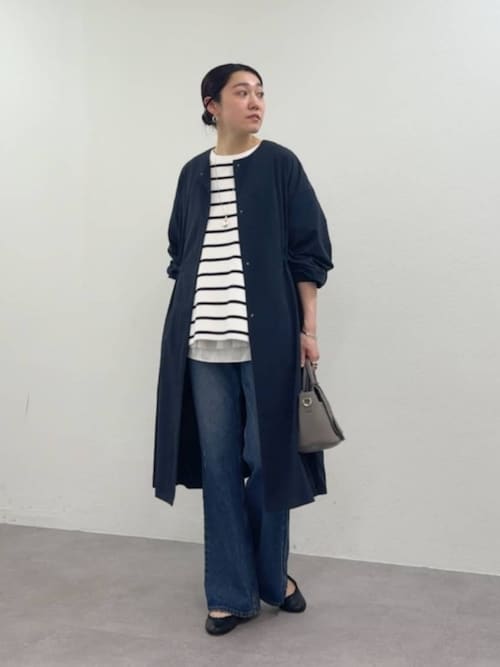 イニシャル入りボーダーチュニック（Tシャツ/カットソー）｜BEARDSLEY