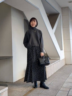 「BEARDSLEY（ビアズリー）のアイテム」を使った、BEARDSLEYさん（レディース・164cm）の冬コーディネート