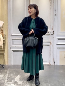 「アイテム（その他アウター）」を使った、BEARDSLEYさん（骨格ストレート・レディース・156cm）の秋コーディネート