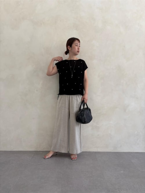 BEARDSLEYドットセーター ビアズリー BEARDSLEY 《近日予約開始予定》ドット刺繍ニット （gray