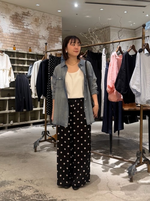 パーリーゲイツ　京都プリント　ブラックドット柄プリント　パンツサイズ5 Peドビーストレッチ P&I 5ポケットパンツ | PEARLY GATES（パーリー