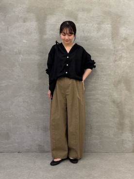 「BEARDSLEY（ビアズリー）のアイテム（パンツ）」を使った、BEARDSLEYさん（レディース・149cm）の春コーディネート