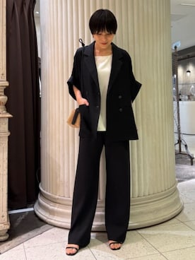 「BEARDSLEY（ビアズリー）のアイテム（パンツ）」を使った、BEARDSLEYさん（レディース・159cm）の春コーディネート