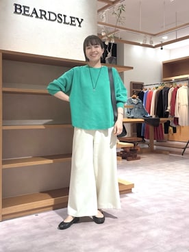「LIVETART（リヴェタート）のアイテム」を使った、BEARDSLEYさん（レディース・160cm）の春コーディネート