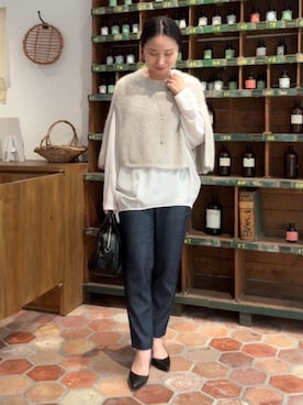 「アイテム（パンツ）」を使った、BEARDSLEYさん（レディース・158cm）の秋コーディネート