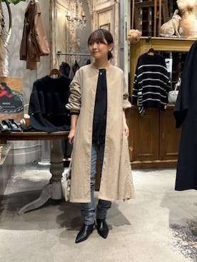 「LIVETART（リヴェタート）のアイテム」を使った、BEARDSLEYさん（レディース・149cm）の冬コーディネート