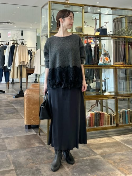 裾レースニット（ニット/セーター）｜BEARDSLEY（ビアズリー）の