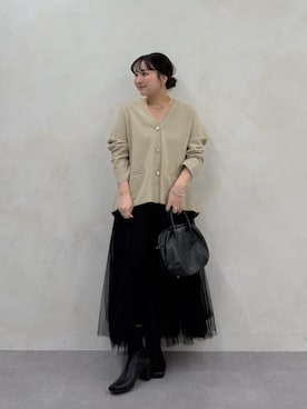 「BEARDSLEY（ビアズリー）のアイテム」を使った、BEARDSLEYさん（レディース・156cm）の秋コーディネート