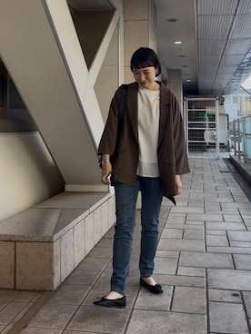 「LIVETART（リヴェタート）のアイテム」を使った、BEARDSLEYさん（レディース・157cm）の春コーディネート