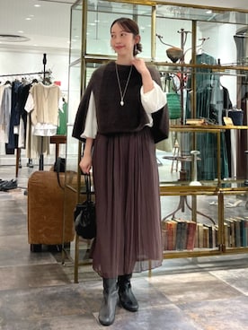 「キュロット」｜BEARDSLEYさん（レディース・154cm）の秋コーディネート