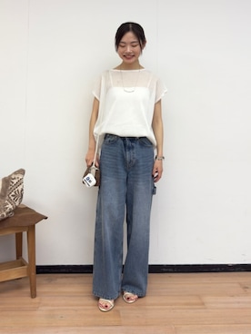 「BEARDSLEY（ビアズリー）のアイテム」を使った、BEARDSLEYさん（レディース・157cm）の夏コーディネート