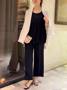 「BEARDSLEY（ビアズリー）のアイテム」を使った、BEARDSLEYさん（レディース・154cm）の夏コーディネート