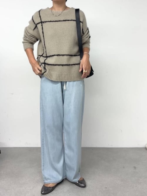 ビッグチェックヤクニット（ニット/セーター）｜BEARDSLEY（ビアズリー