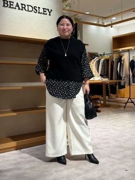 「BEARDSLEY（ビアズリー）のアイテム」を使った、BEARDSLEYさん（レディース・158cm）の冬コーディネート